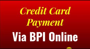 BPI Online Banking: How to Pay Credit Card Bills Online